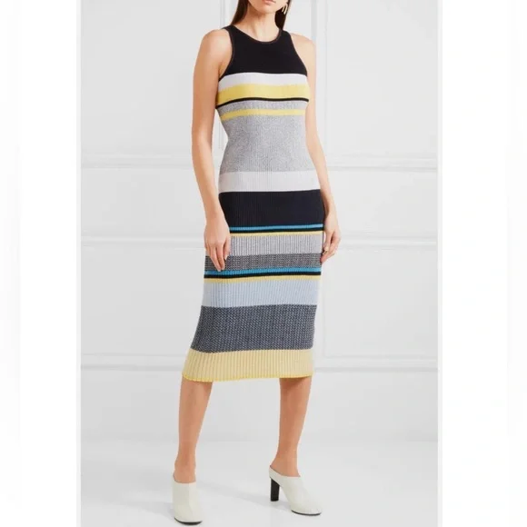 Victoria Beckham | Dresses | Victoria Beckham Striped Sleeveless Knit Dress  | Poshmark